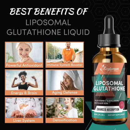 2000mg Liposomal Glutathione Liquid Drops – Ultra High Absorption | Immune & Skin Support