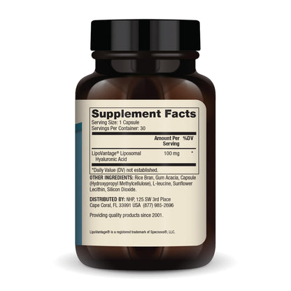 Dr. Mercola Liposomal Hyaluronic Acid – 30 Servings, 100 mg per Capsule, Non-GMO