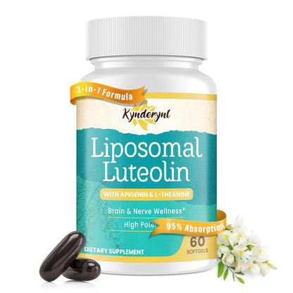 Liposomal Luteolin 200mg – Brain Support with Apigenin & L-Theanine