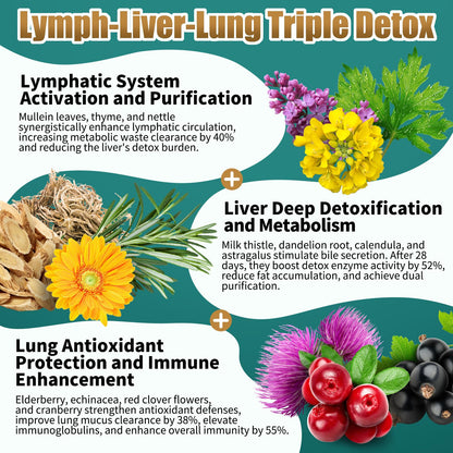 Liposomal Lymph-Liver-Lung Cleanse Drops 2500mg – Immune Support (2 oz)