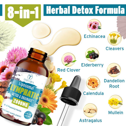 Liposomal Lymphatic Drops – Herbal Blend with Elderberry & Echinacea (2 FL OZ)