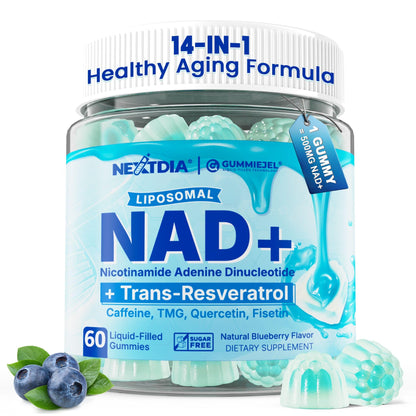 Liposomal NAD+ Gummies for Energy, Aging Defense & DNA Repair – 60 Count