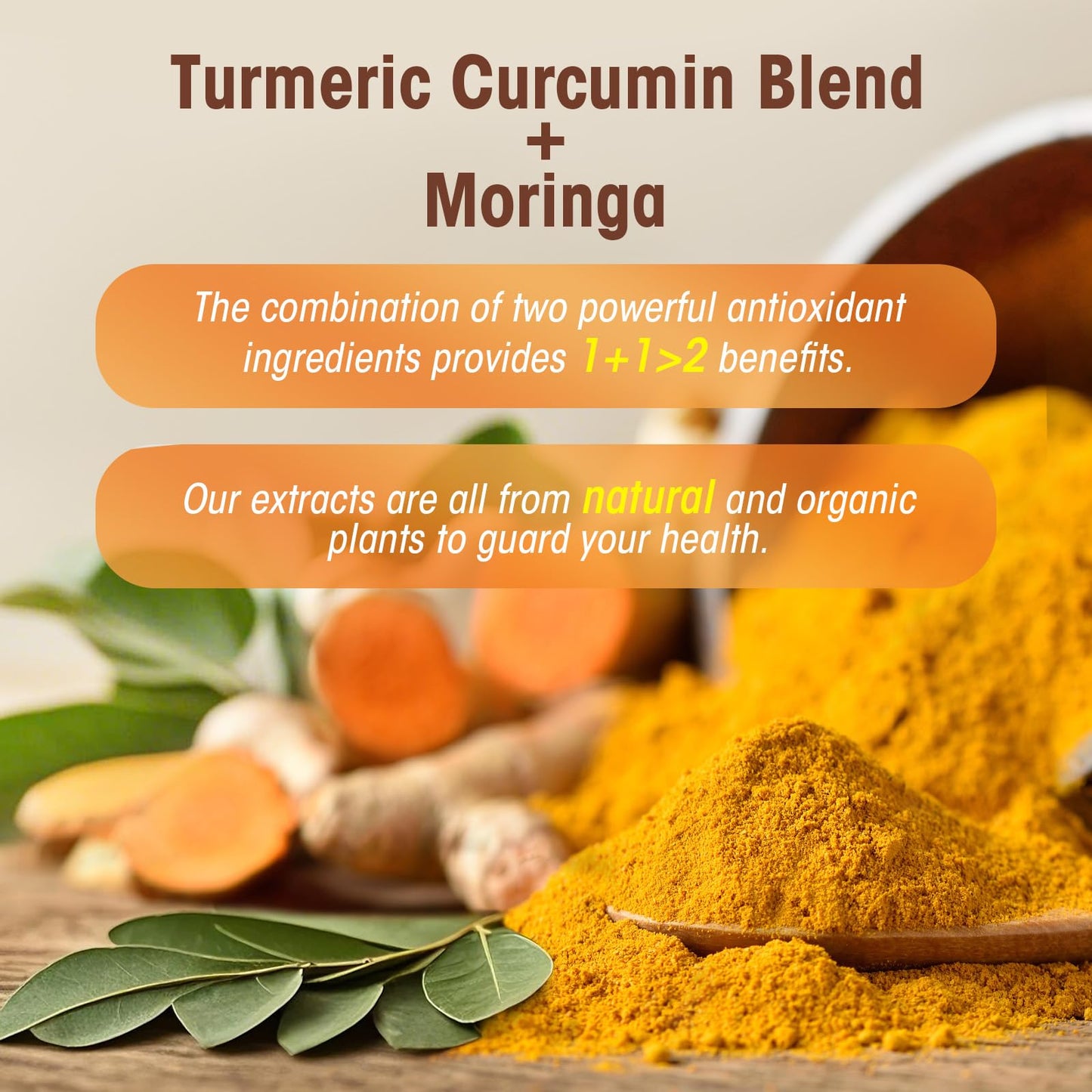 Liposomal Turmeric Curcumin Supplement – High Potency 95% Curcuminoids with Pepper & Moringa | Enhanced Bioavailability & Joint Support