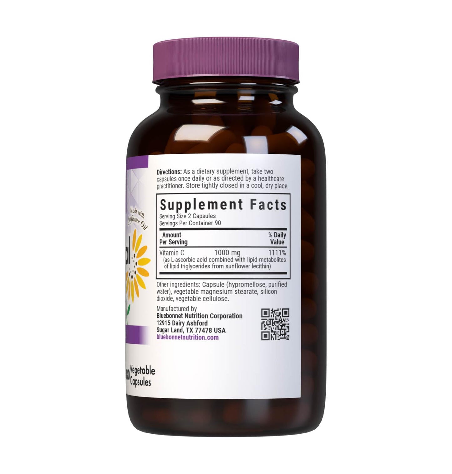BlueBonnet Nutrition Liposomal Vitamin C 1000 mg – Immune & Joint Support, 180 Veg Capsules
