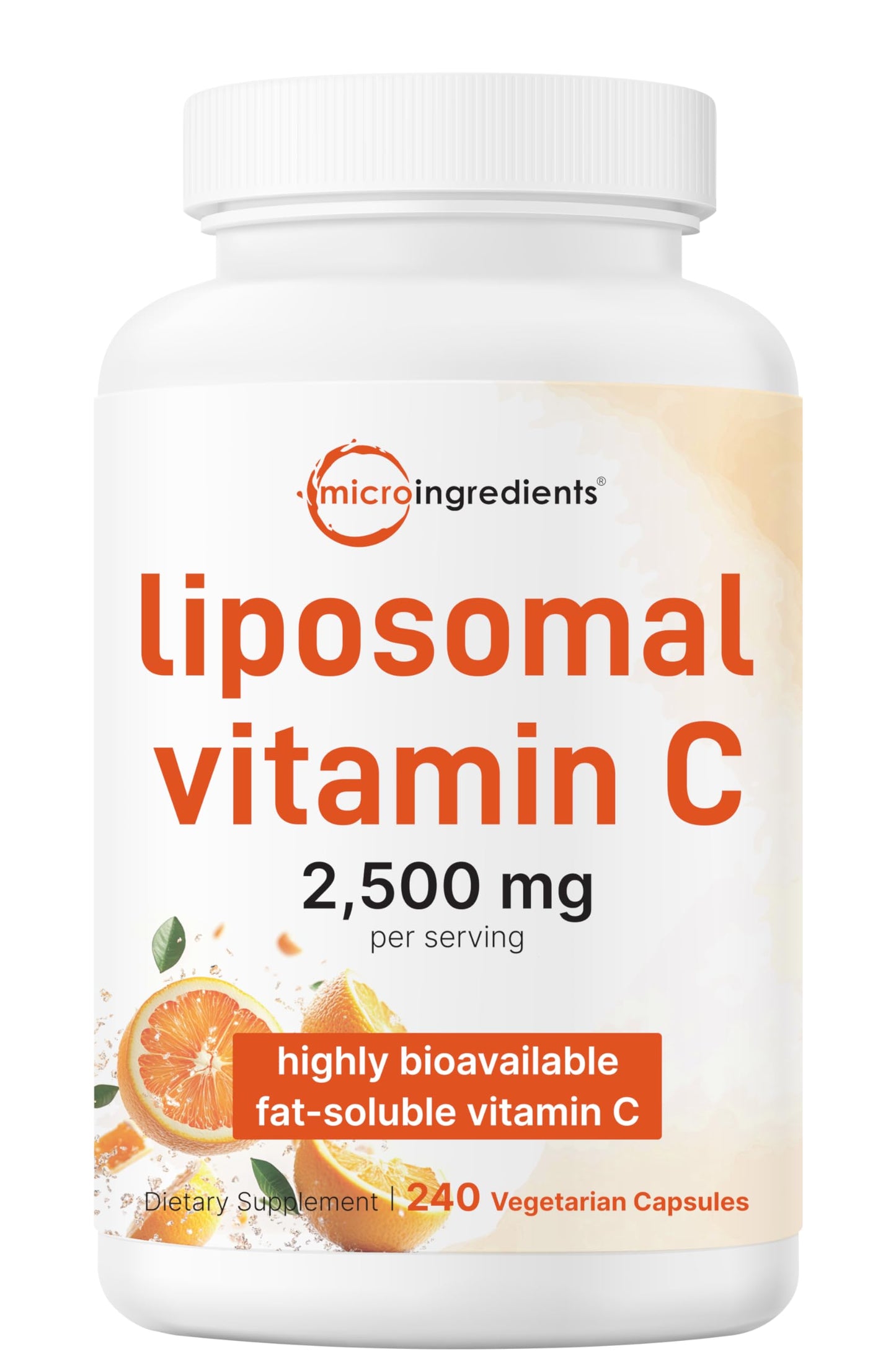 Liposomal Vitamin C 2,500mg – 240 Veggie Capsules | High Bioavailability & Immune Support