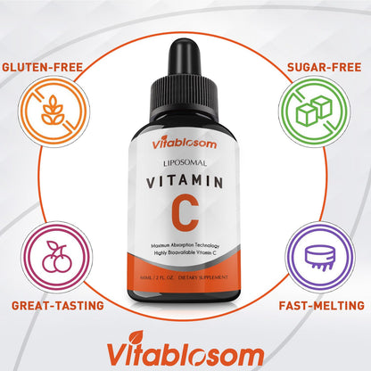 Liposomal Vitamin C Liquid Drops for Adults – Maximize Vitamin C, 60ml (1 Bottle)
