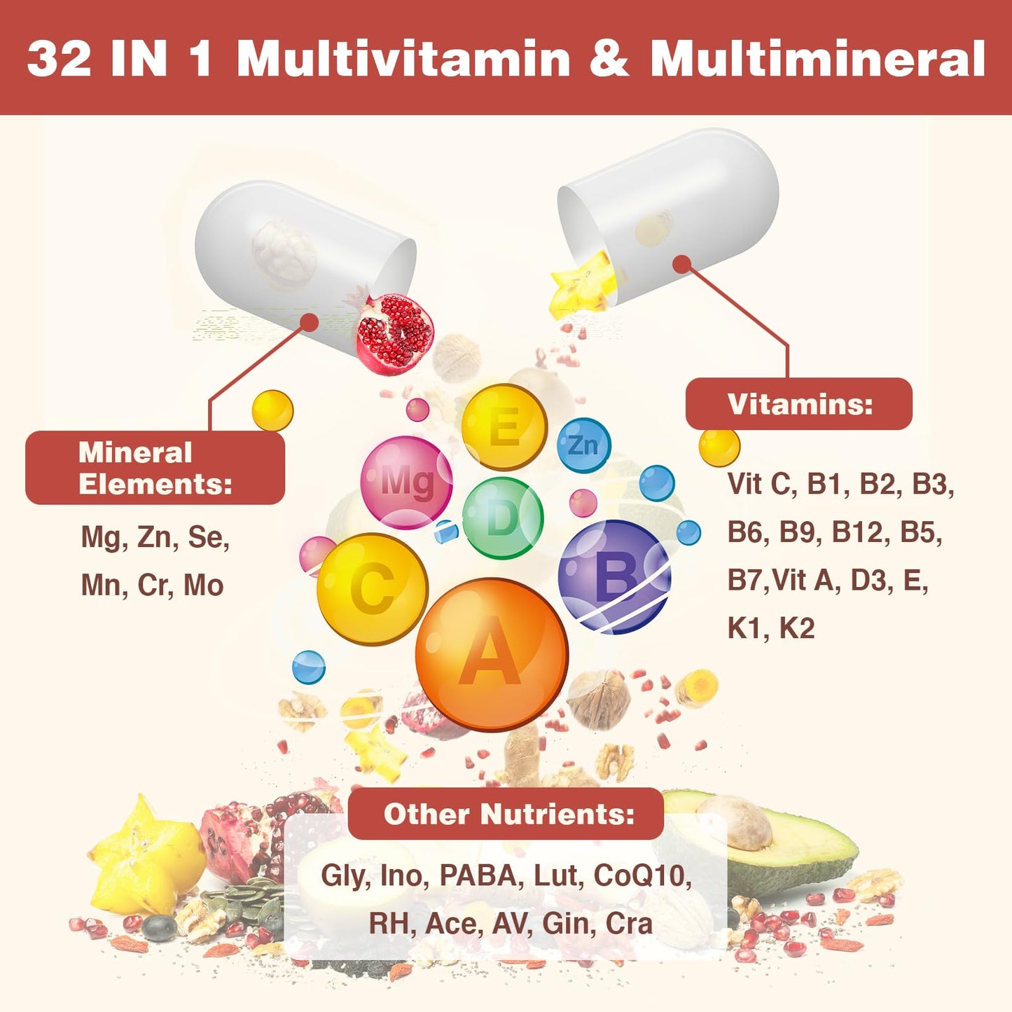 Liposomal Multivitamin for Women 50+ - Iron-Free 120 Capsules | CoQ10 & Bone Health