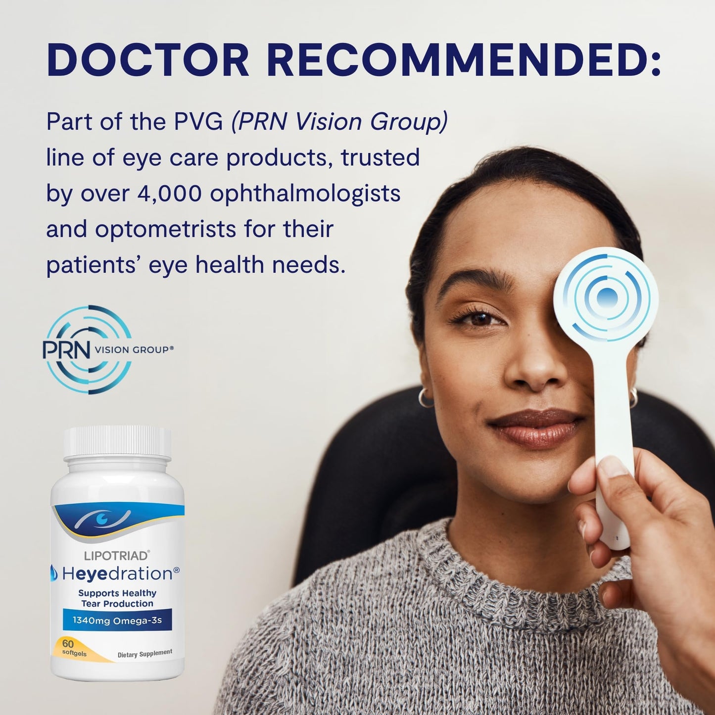 Lipotriad Heyedration Eye Vitamins - 60 Softgels, 30-Day Omega-3 Eye Health Formula