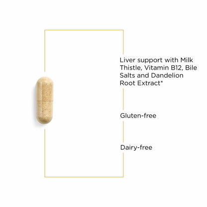 Integrative Therapeutics Lipotropic Complex - Liver Support Supplement for Adults* | Milk Thistle, Vitamin B6 & B12 | Gluten-Free & Dairy-Free - 90 Count (45 Servings)