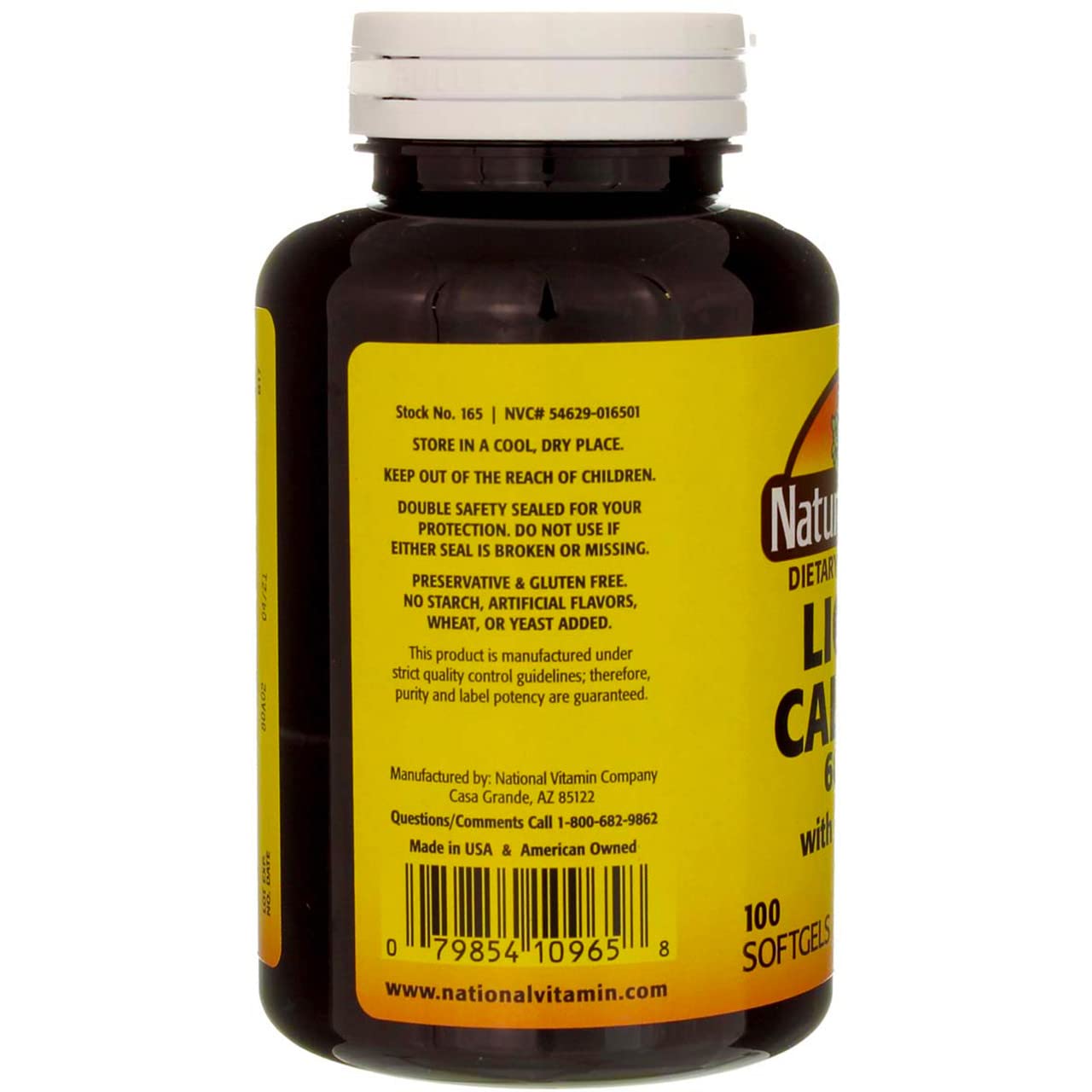 Liquid Calcium 600mg with Vitamin D3 (100 Softgels) – 3 Bottles (Total 300 Softgels)