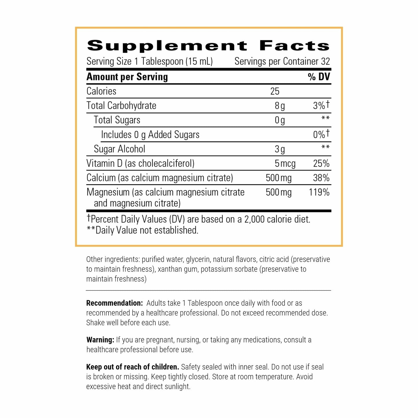 Integrative Therapeutics Liquid Calcium Magnesium – Berry Flavor, Vitamin D3, 16 oz | 32 Servings