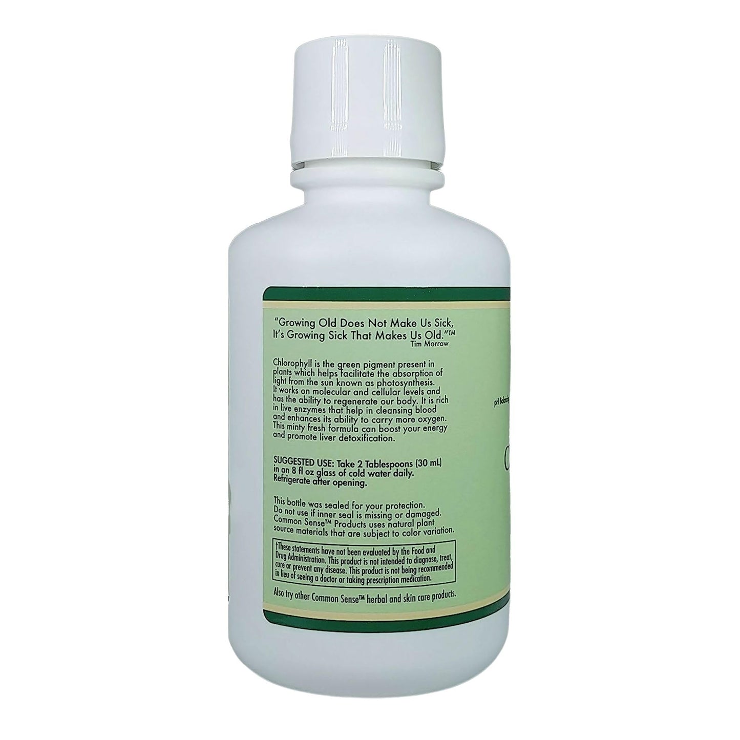 Liquid Chlorophyll 16oz. | Natural Mint Flavor | Immune Health | Intestinal Support