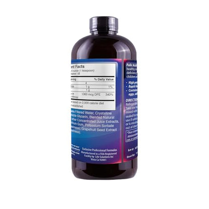 Liquid Folic Acid 800 MCG, 8 oz - Dr's Advantage