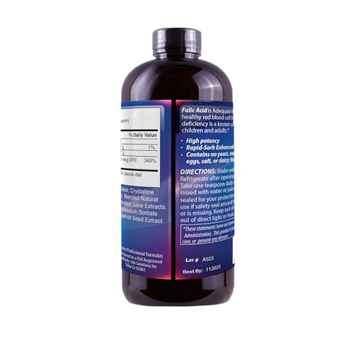 Liquid Folic Acid 800 MCG, 8 oz - Dr's Advantage