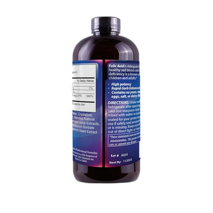 Liquid Folic Acid 800 MCG, 8 oz - Dr's Advantage