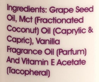 Liquid Love Vanilla Exotique Body Oil – Vegan Massage Oil, Made in USA, 8 fl oz