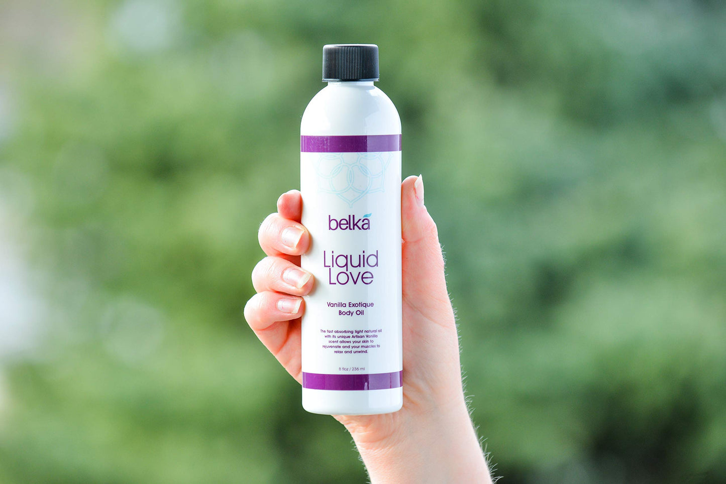 Liquid Love Vanilla Exotique Body Oil – Vegan Massage Oil, Made in USA, 8 fl oz