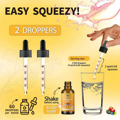 Liquid Magnesium Oxide 400mg Drops – 60ml | High-Potency Sublingual Magnesium