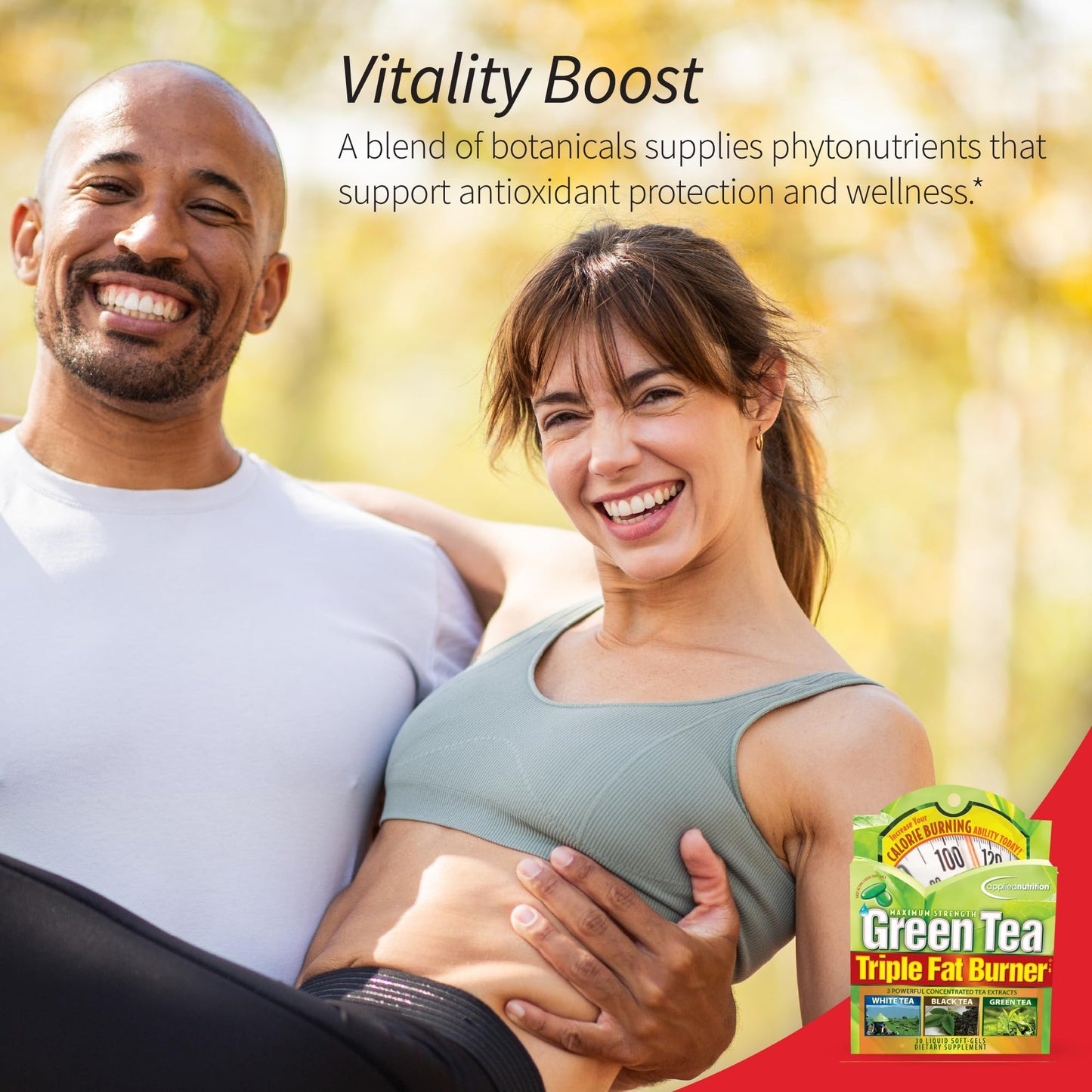 Applied Nutrition Green Tea Fat Burner – EGCG 400 mg + Green Coffee Bean Extract