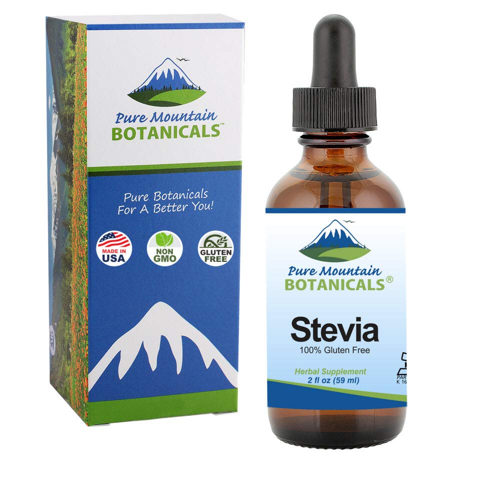 Liquid Stevia Drops – Alcohol-Free, Kosher Sugar Substitute (2oz) – Pack of 2