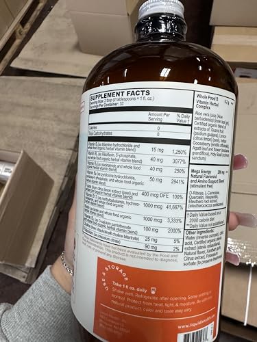 LIQUIDHEALTH Mega Energy Methylated B-Complex – Adult Liquid Vitamin (USA Made, Vegan)