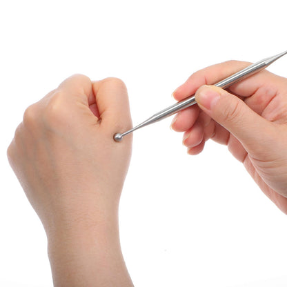 LIQWEI Acupuncture Pen - 1pc Stainless Steel Fascia Release Tool for Deep Tissue & Trigger Point Massage