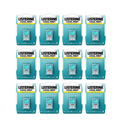 Listerine Cool Mint PocketPaks Breath Strips – 12-Pack (24 Strips Each)