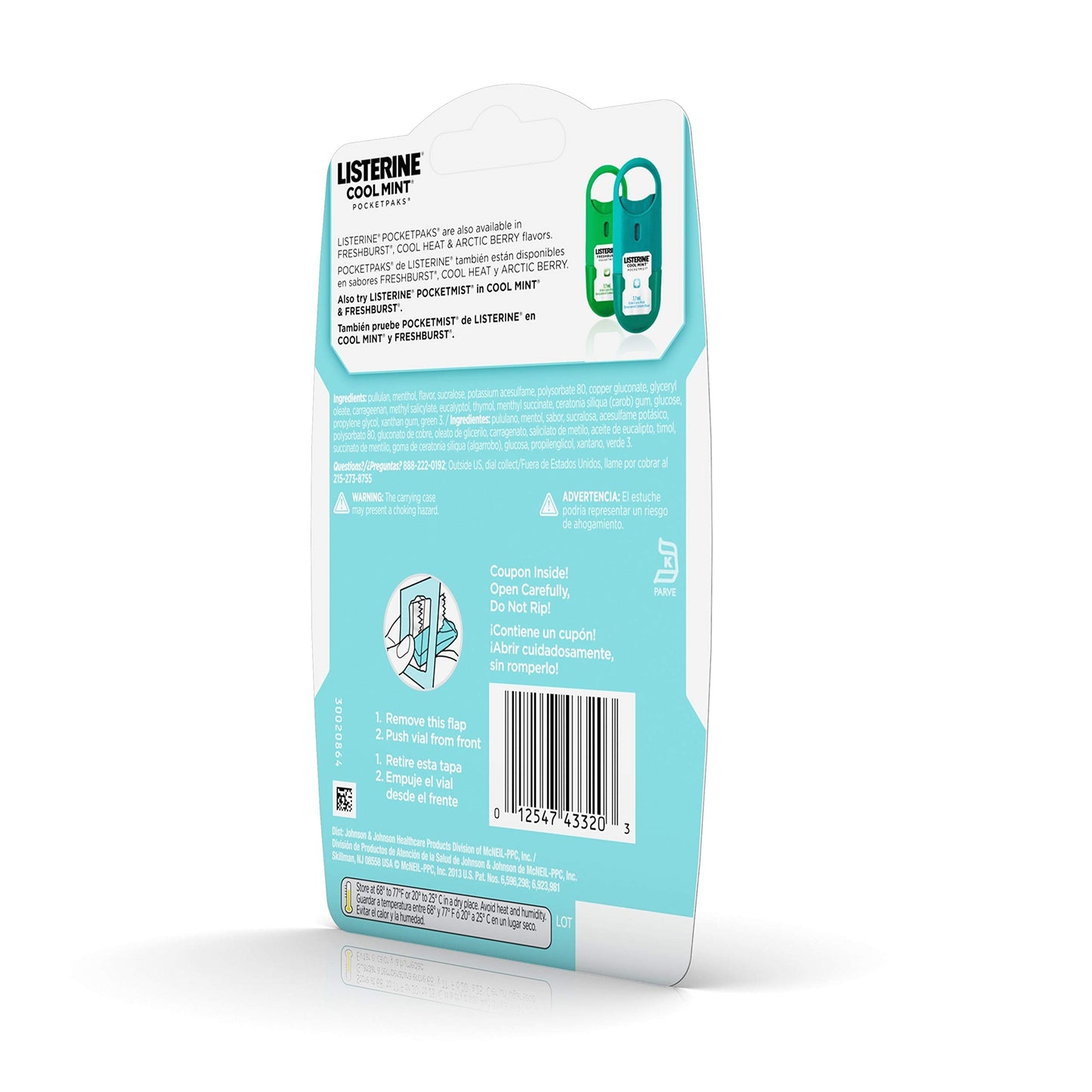 Listerine Pocketpaks Breath Strips – Cool Mint, 72 Count (Pack of 1)