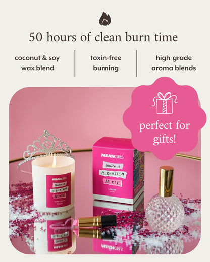 Literie Mean Girls Inspired Candle – You're a Regulation Hottie (Tulips + Freesia), 9oz, 50h Burn