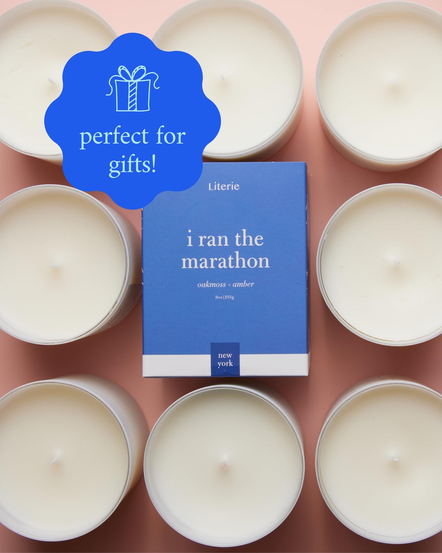 Literie NYC Inspired Candle – I Ran The Marathon, Oakmoss & Amber (9oz)