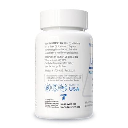 Biotics Li Zyme 50 mcg Lithium – Whole Food, Phytochemically Bound | Brain Function & Mood Support | 100 Tablets