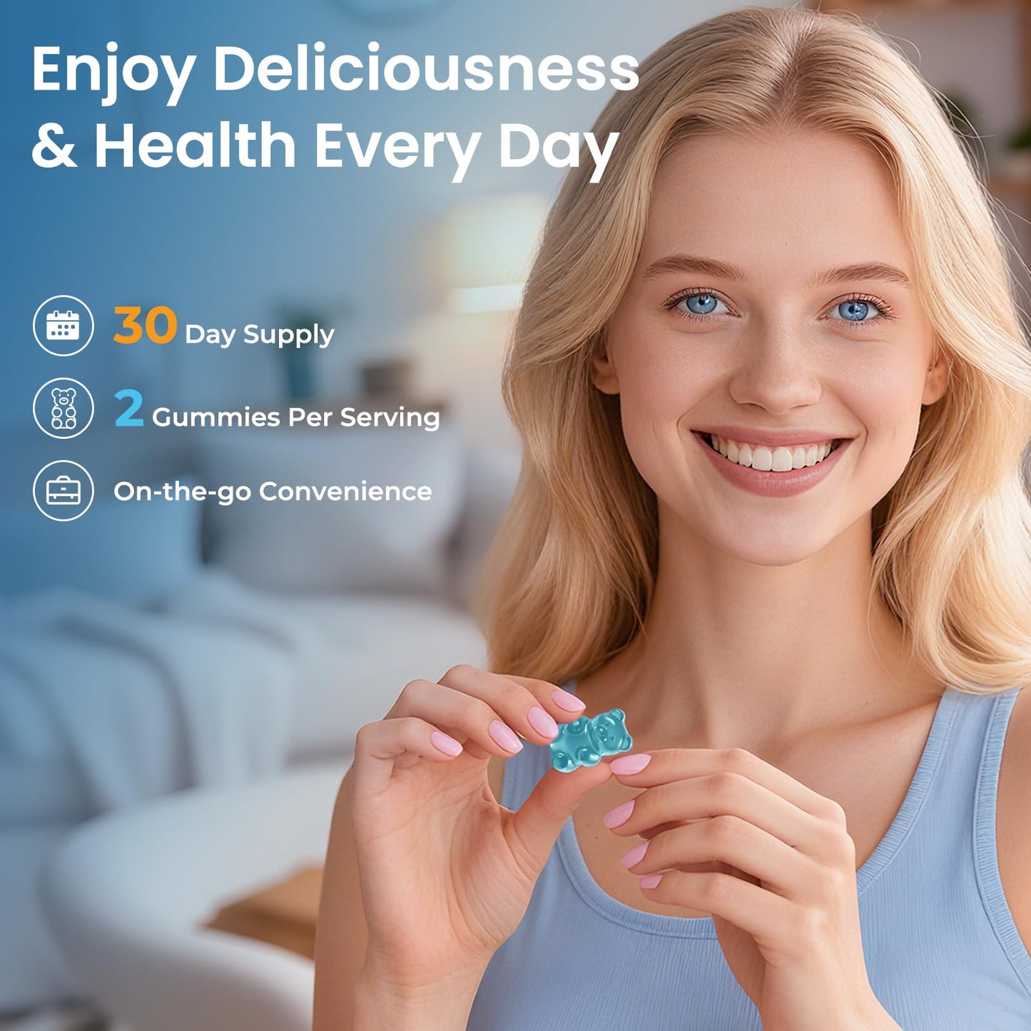 Lithium Orotate Gummies 5mg – Mood Support & Cognitive Focus (60 Gummies)