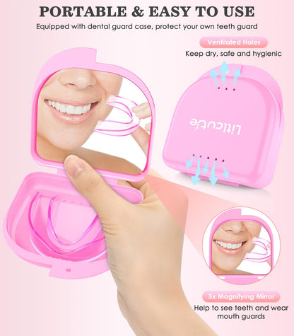 Litlcutie Large Mouth Guard for Teeth Grinding at Night – 4 Pack