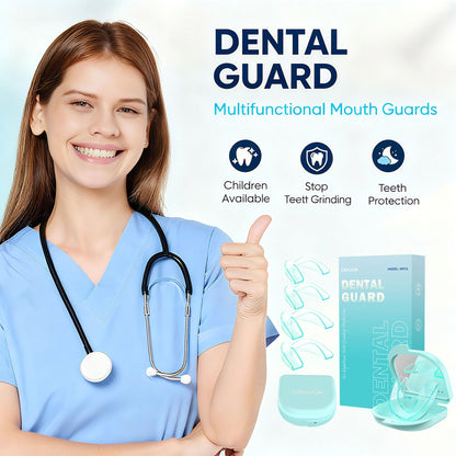 Litlcutie Mouth Guard for Grinding Teeth at Night – 4 Pack, 2 Sizes, Spearmint Green