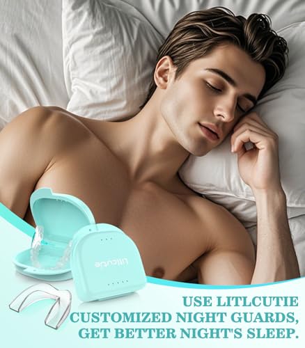 Litlcutie Mouth Guard for Teeth Grinding – Large, 4 Pack, Transparent EVA