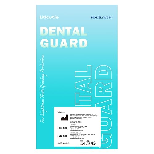 Litlcutie Mouth Guard for Grinding Teeth at Night – 4 Pack, 2 Sizes, Spearmint Green