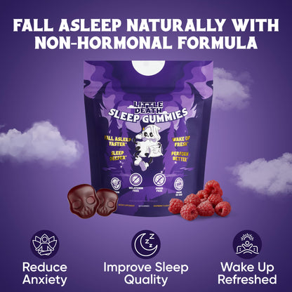 Little Death Deep Sleep Gummies – Raspberry, 60 Ct, 50 mg Magnesium