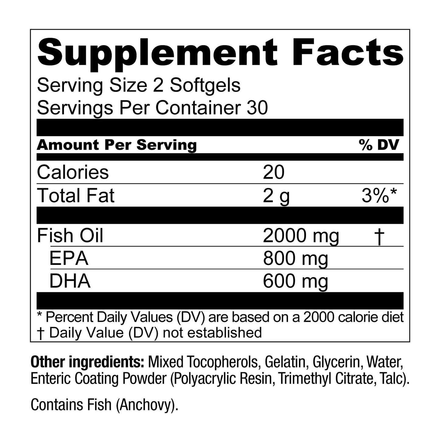 Live Conscious OmegaWell Omega-3 2000mg Fish Oil - EPA 800mg, DHA 600mg