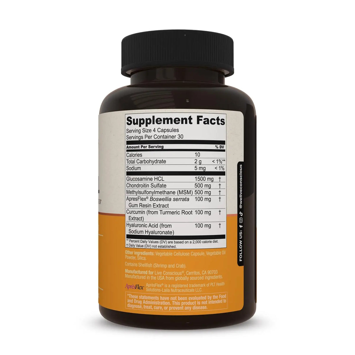MoveWell by Live Conscious – Joint Support with Glucosamine, Chondroitin, MSM & Hyaluronic Acid (2-Pack) BritishVita | Premium UK Vitamins & Wellness Supplements