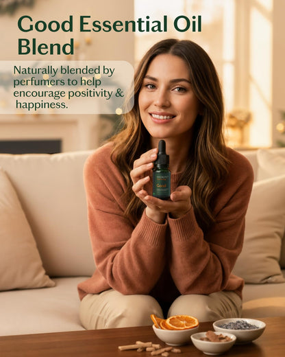 LIVEDROPS 24/7 Good Essential Oil Blend – Bergamot, Palmarosa & Sandalwood | Daytime Aromatherapy