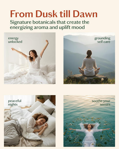 LIVEDROPS 24/7 Essential Oil Gift Set – 4 Mini Blends for Energy, Sleep & Relax