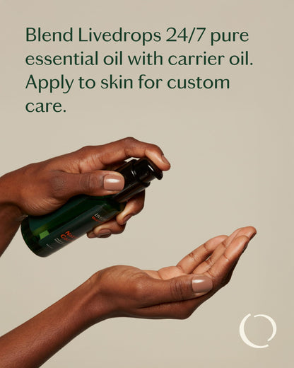 Livedrops 24/7 Unscented Carrier Oil – Cold-Pressed, Vegan, Odorless