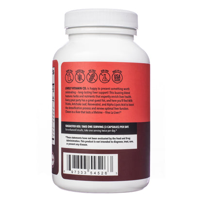 LIVELY VITAMIN CO. Viva La Liver - Improved Function & Detox | 90 Capsules