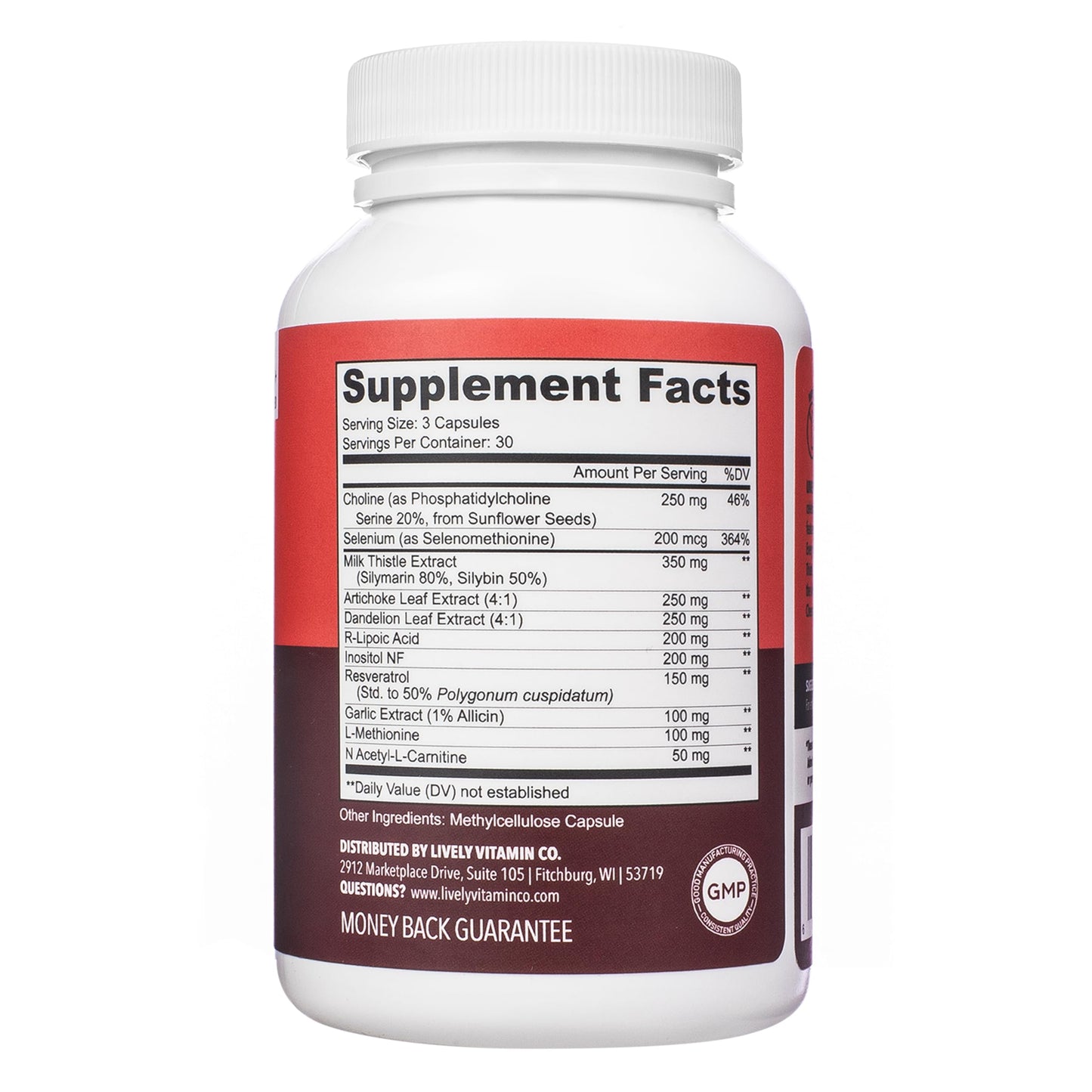 LIVELY VITAMIN CO. Viva La Liver - Improved Function & Detox | 90 Capsules