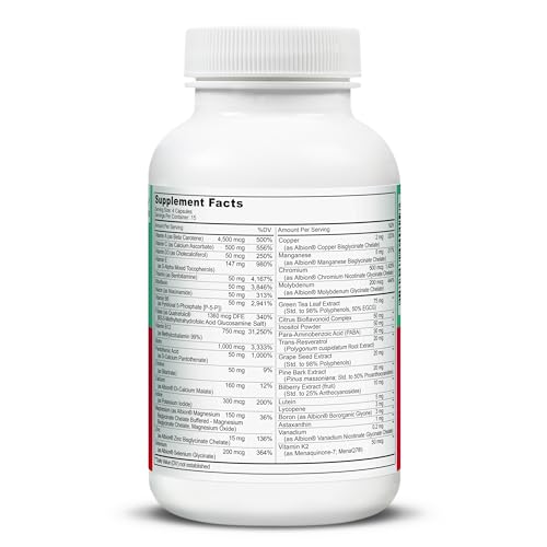 LIVELY VITAMIN CO. Multivitamin - 37 Vitamins & Minerals | 60 Vegetarian Capsules