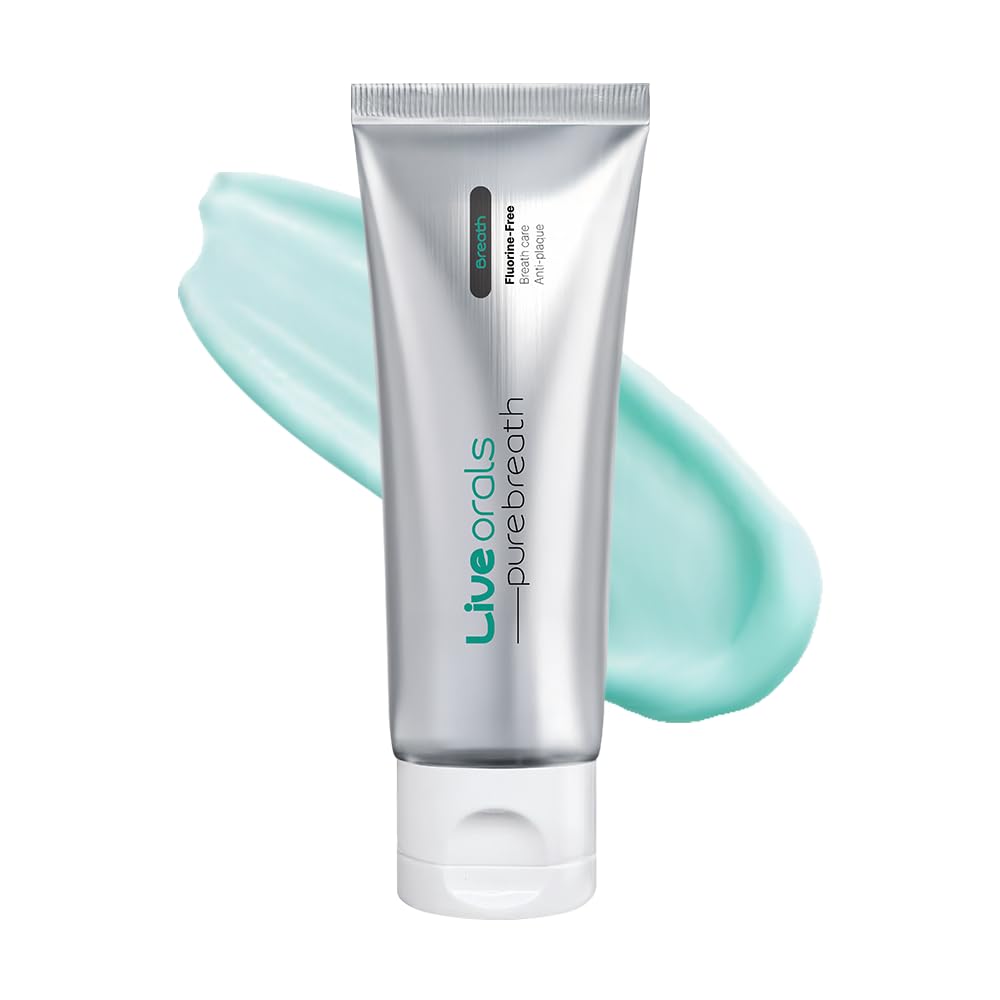 LiveOrals PureBreath Toothpaste 80g – Fluoride-Free, Odor Neutralizing