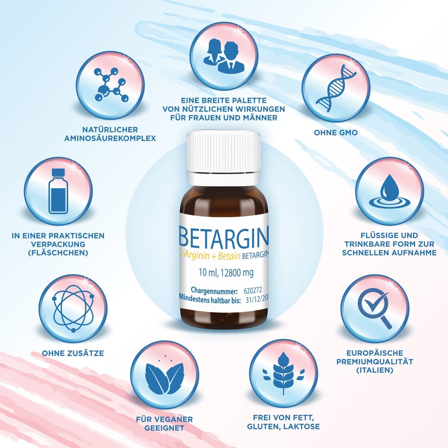 Liver Cleanse Detox - Detox & Digestive Health (Vegan, L-Arginine & Betaine, 10 x 10 ml)