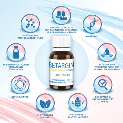 Liver Cleanse Detox - Detox & Digestive Health (Vegan, L-Arginine & Betaine, 10 x 10 ml)