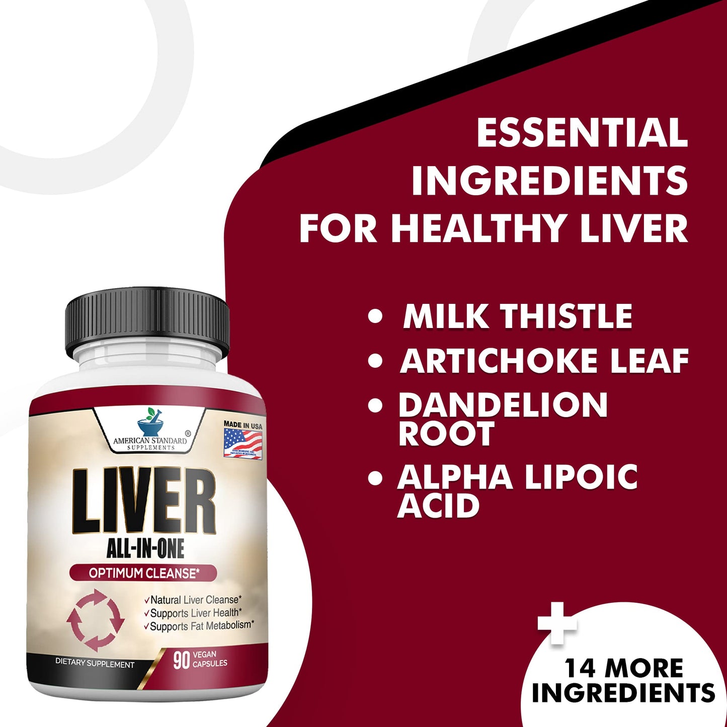 Liver Cleanse & Detox – Liver Supplement & Support | Milk Thistle, Turmeric & More