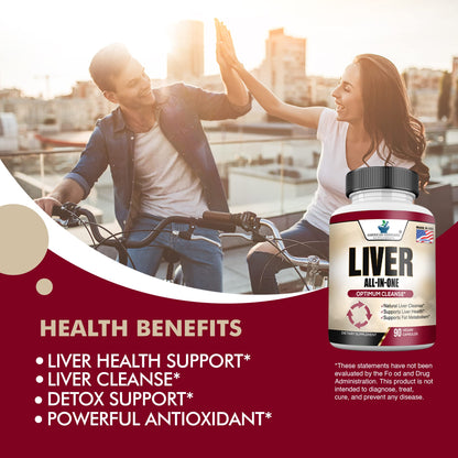 Liver Cleanse & Detox – Liver Supplement & Support | Milk Thistle, Turmeric & More